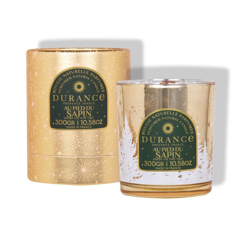 Bougie mèche en bois AU PIED DU SAPIN